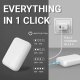 Puro Power Bank Compact Mini 10000 mAh USB-C & USB-A bialy 4