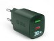 SBS LCD Wall Charger  USB-A  USB-C  LCD  30 W  zala - Ladetajs 1