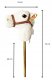 Hobby Horse miękka głowa konia koń na kiju rży 72 cm dźwięki galopu plusz 2