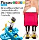 PICASSO TILES Klocki magnetyczne 2 figurki ludziki samolot helikopter 3