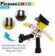 PICASSO TILES Klocki magnetyczne 2 figurki ludziki samolot helikopter 5