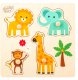 SMILY PLAY Układanka drewniana małe safari 1