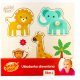 SMILY PLAY Układanka drewniana małe safari 3
