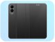Etui z Klapką do Samsung Galaxy S25 Edge (Skórzane, Magnetyczne, Czarne) 3