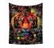 ITIMPORT Dekoracja ŚCIENNA UV OBRAZ Fluorescencyjny GOBELIN ODBLASK 150cm XXL Tygrys 1