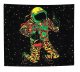 ITIMPORT Dekoracja ŚCIENNA UV OBRAZ Fluorescencyjny GOBELIN ODBLASK 150cm Kosmonauta 1