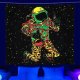 ITIMPORT Dekoracja ŚCIENNA UV OBRAZ Fluorescencyjny GOBELIN ODBLASK 150cm Kosmonauta 2