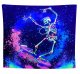 ITIMPORT Dekoracja ŚCIENNA UV OBRAZ Fluorescencyjny GOBELIN ODBLASK Szkielet Skate 1