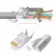 Wtyk EKRANOWANY STP RJ45 kat.6a kat7 OSŁONKA 10szt 7