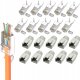 Wtyk EKRANOWANY STP RJ45 kat.6a kat7 OSŁONKA 10szt 10