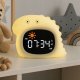 Lampka Nocna Silikon Zegar Budzik Data Muzyka Oświetlenie RGB LED 1800mAh / JL-826 / Dinozaur 3