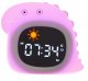 Lampka Nocna Silikon Zegar Budzik Data Muzyka Oświetlenie RGB LED 1800mAh / JL-826 / Dinozaur 5