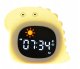 Lampka Nocna Silikon Zegar Budzik Data Muzyka Oświetlenie RGB LED 1800mAh / JL-826 / Dinozaur 6