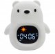 Lampka Nocna Silikon Zegar Miś Budzik Data Muzyka Oświetlenie RGB 1800mAh / JL822 / Miś 10