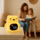 Lampka Nocna Silikon Zegar Miś Budzik Data Muzyka Oświetlenie RGB 1800mAh / JL822 / Miś 7