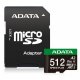 Karta ADATA Speed Plus MicroSDXC 512 GB Class 3 UHS-I/U3 A2 V30 (UD512GUI3V30A2SP-RA1) 1