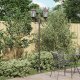 Słup świetlny do ogrodu 2-lampowy E27 brązowy 220 cm aluminiowy 1