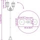 Słup świetlny do ogrodu 2-lampowy E27 brązowy 220 cm aluminiowy 7