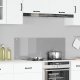 Płytka Backsplash do Kuchni Jasnoszara 110x40x0,6 cm Szklana Hartowana 1