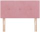 Wezgłowie z guzikami Różowe 80 cm Aksamit 4