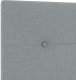 Wezgłowie z guzikami, jasno szare, 90 cm, tkanina 8