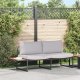 vidaXL Sofa ogrodowa 2-osobowa z jasnoszarymi poduszkami 4