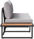 vidaXL Sofa ogrodowa 2-osobowa z jasnoszarymi poduszkami 7