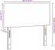 Wezgłowie Prosty Design Jasnozielony Szary 80 cm Z materiału Welurowego 8