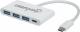 HUB USB Manhattan 1x USB-C  + 3x USB-A 3.0 (163552) 1