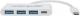 HUB USB Manhattan 1x USB-C  + 3x USB-A 3.0 (163552) 3