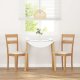 vidaXL Krzesła do jadalni z poduszkami 2 szt. drewno lite guma 3