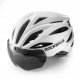 Kask rowerowy Rockbros z szybką, odpinane okulary z ochroną UV, unisex, matowy - biały 1