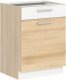 Szafka dolna kuchenna z szufladą MODENA MD16/D60S1 buk / biały połysk 1