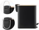 Zestaw Łazienkowy YOKA HOME  Kosz + Stojak (Bambus Black) 3