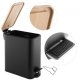 Zestaw Łazienkowy YOKA HOME  Kosz + Stojak (Bambus Black) 5