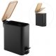 Zestaw Łazienkowy YOKA HOME  Kosz + Stojak (Bambus Black) 7