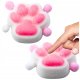 Gniotek Kocia Łapka Zabawka Antystresowa Sensoryczna Sierść Squishy Biała 1