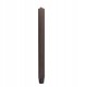 Świeca stołowa długa ryflowana DONAU HOME, 25x300 mm, 4 szt., brązowa 1