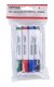 Zestaw 4 markerów z gąbką magnetyczną OFFICE PRODUCTS, do tablic suchościeralnych, mix kolorów 2