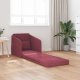 vidaXL Sofa Burgundowa Poliester 200 x 60 x 62 cm Zdejmowane Pokrywy 3