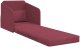 vidaXL Sofa Burgundowa Poliester 200 x 60 x 62 cm Zdejmowane Pokrywy 4