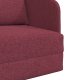 vidaXL Sofa Burgundowa Poliester 200 x 60 x 62 cm Zdejmowane Pokrywy 9