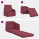 vidaXL Sofa Burgundowa Poliester 200 x 60 x 62 cm Zdejmowane Pokrywy 10