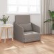 vidaXL Sofa Łóżko na Podłodze Taupe Poliester Sofa Łóżko Prostokątna 1
