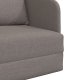 vidaXL Sofa Łóżko na Podłodze Taupe Poliester Sofa Łóżko Prostokątna 8