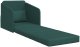 vidaXL Sofa Ciemnozielona Materiał z poliestru 200 x 60 x 62 cm Trwała 4