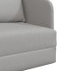 vidaXL Sofa Chmura szara Poliester 200 x 60 x 62 cm Sofa na podłodze 9
