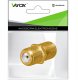 Złącze gniazdo "F" - gniazdo "F" (beczka) gold VA0220 Vayox (opak. 1szt) PAK. 5