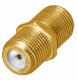 Zestaw do łączenia kabli SAT 2x wtyk F gold + 1x beczka F gold Vayox PAK. 3