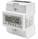 Qoltec 3-Fazowy elektroniczny licznik | miernik zużycia energii na szynę DIN | 400V | 100A | LCD | 4P 1